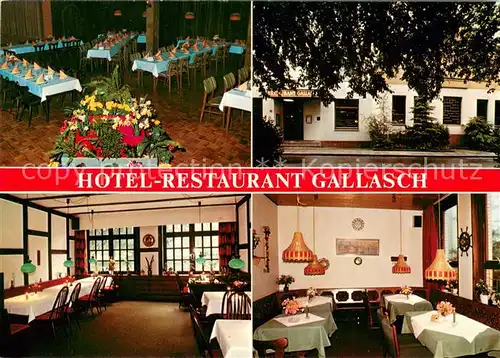 AK / Ansichtskarte Blexen Hotel Restaurant Gallasch Gastraeume Blexen