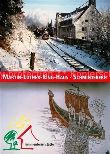 AK / Ansichtskarte Schmiedeberg _Dippoldiswalde Eisenbahn Familienferienstaette Schmiedeberg 