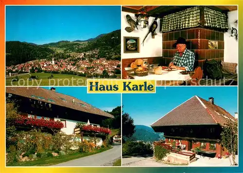 AK / Ansichtskarte Tunau_Schwarzwald Panorama Haus Haus Karle Gaststube Brotzeit Tunau Schwarzwald