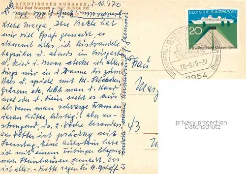 AK / Ansichtskarte Bad_Wurzach Cafe Moorstueble Kurhaus Bad_Wurzach