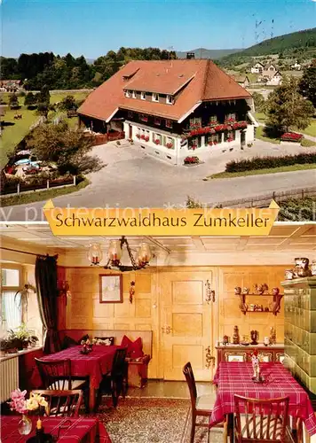 AK / Ansichtskarte Haeusern_Schwarzwald Schwarzwaldhaus Zumkeller Gaststube Haeusern Schwarzwald