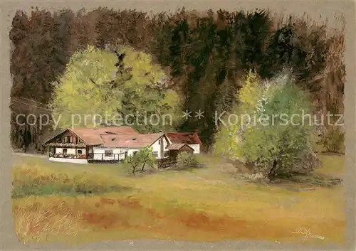 AK / Ansichtskarte Bodenmais Pension Altes Forsthaus Bodenmais