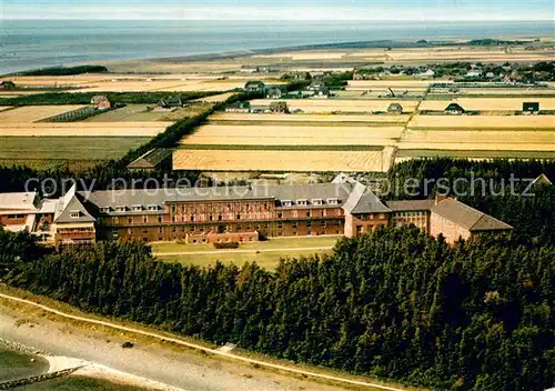 AK / Ansichtskarte Utersum Sanatorium der BfA Fliegeraufnahme Utersum
