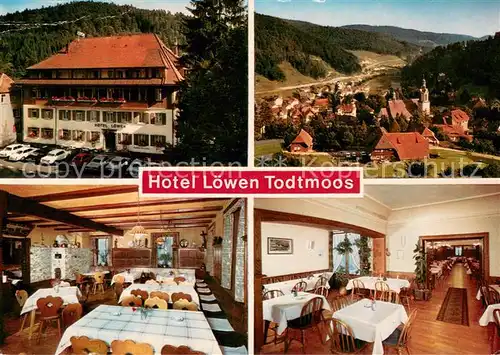 AK / Ansichtskarte Todtmoos Hotel Loewen Todtmoos Gastraeume Panorama Todtmoos
