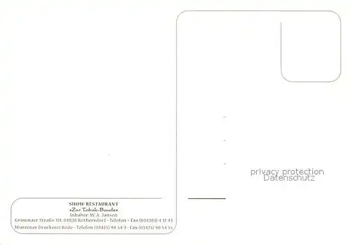 AK / Ansichtskarte Rothersdorf Show Restaurant Zur Tabak Baude Teilansichten Rothersdorf