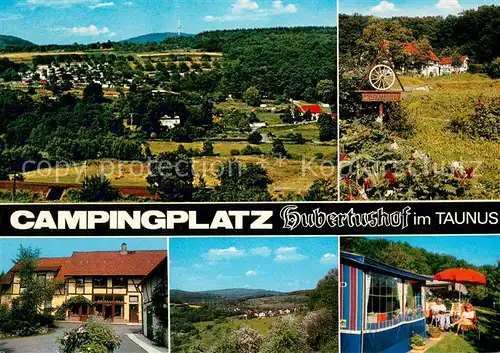 AK / Ansichtskarte Niederjosbach Panorama Campingplatz Hubertushof Teilansichten Niederjosbach