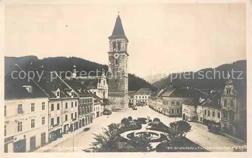 AK / Ansichtskarte Judenburg_Steiermark Hauptplatz Kuenstlerkarte von Franz Knollmueller Judenburg_Steiermark