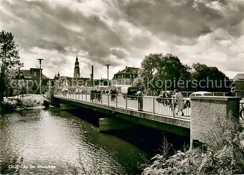 AK / Ansichtskarte Celle_Niedersachsen An der Allerbruecke Celle_Niedersachsen