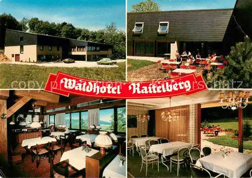 AK / Ansichtskarte Wuestenrot Waldhotel Raitelberg Gastraeume Terrasse Wuestenrot