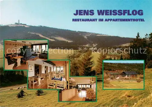 AK / Ansichtskarte Oberwiesenthal_Erzgebirge Jens Weissflog Restaurant im Appartementhotel Oberwiesenthal Erzgebirge