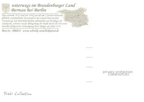 AK / Ansichtskarte Bernau_Berlin Hussitenfest Teilansichten Bernau Berlin