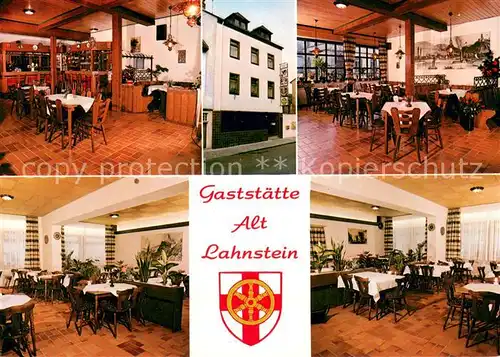 AK / Ansichtskarte Lahnstein Gaststaette Alt Lahnstein Gastraeume Lahnstein