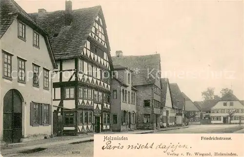 AK / Ansichtskarte Holzminden_Weser Friedrichstrasse Holzminden Weser