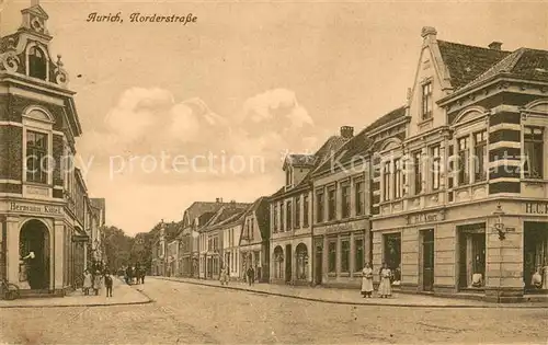 AK / Ansichtskarte Aurich_Ostfriesland Norderstrasse Aurich_Ostfriesland