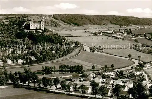 AK / Ansichtskarte Eichstaett_Oberbayern Willibaldsburg mit Kloster Rebdorf Fliegeraufnahme Eichstaett_Oberbayern