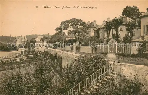 AK / Ansichtskarte Triel sur Seine Vue generale de Cheverchemont Triel sur Seine