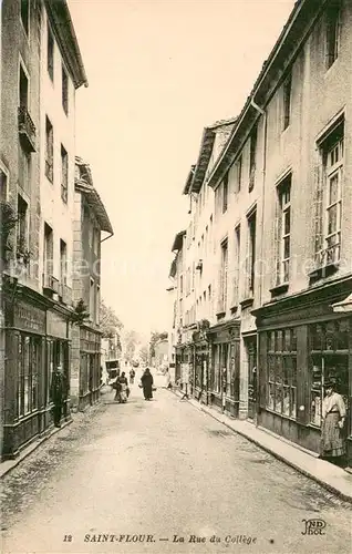 AK / Ansichtskarte Saint Flour_Cantal Rue du College Saint Flour Cantal