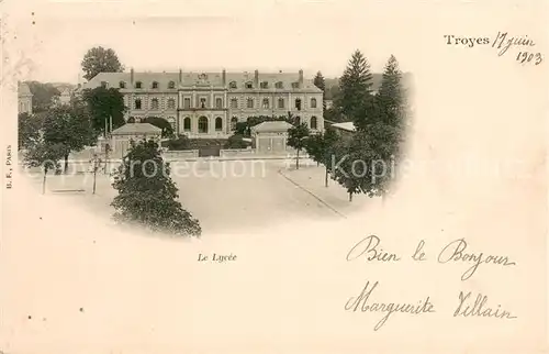 AK / Ansichtskarte Troyes_Aube Le Lycee Troyes Aube