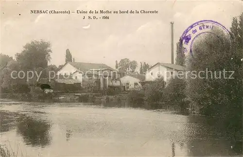 AK / Ansichtskarte Nersac Usine de la Mothe au bord de la Charente Nersac