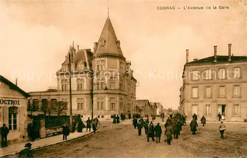 AK / Ansichtskarte Cognac_Charente Avenue de la Gare 