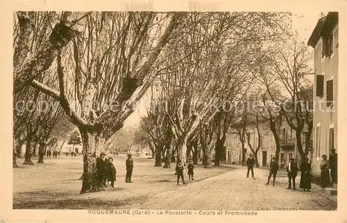 AK / Ansichtskarte Roquemaure_Gard La Pousterle Cours et Promenade Roquemaure Gard