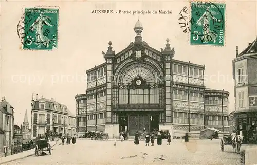 AK / Ansichtskarte Auxerre Entree principale du Marche Auxerre