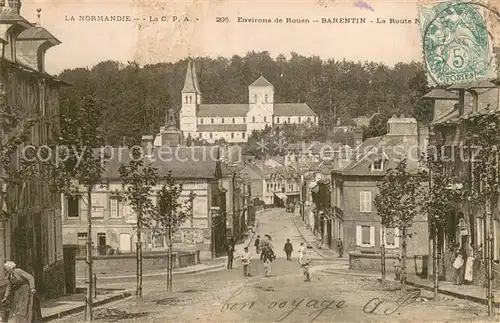 AK / Ansichtskarte Barentin Centre de la ville Eglise Barentin