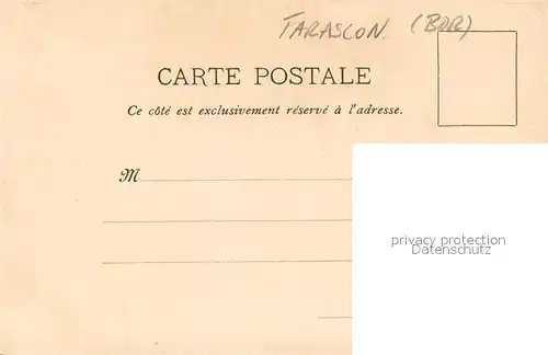 AK / Ansichtskarte Tarascon_Bouches du Rhone La Tarasque Animal du folklore provencal Drache Sage Kuenstlerkarte Tarascon Bouches du Rhone