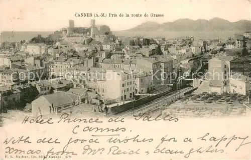 AK / Ansichtskarte Cannes_Alpes Maritimes Vue prise de la Route de Grasse Cannes Alpes Maritimes