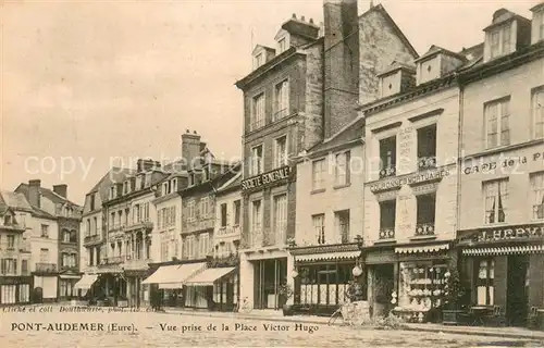 AK / Ansichtskarte Pont Audemer Vue prise de la Place Victor Hugo Pont Audemer