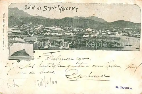 AK / Ansichtskarte Saint Vincent_Kap_Verde Panorama Hafen 