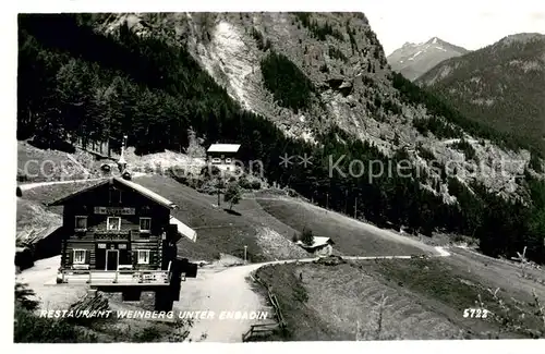 AK / Ansichtskarte Scuol_GR Restaurant Weinberg im Unterengadin Alpen Scuol_GR