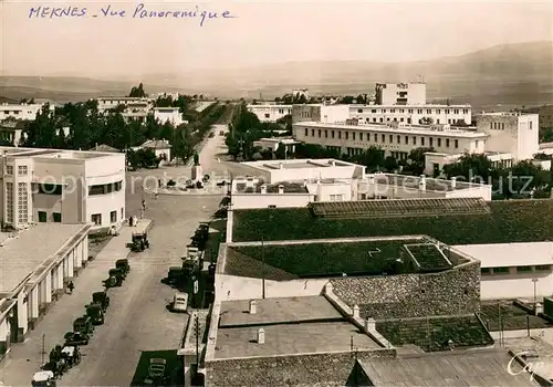 AK / Ansichtskarte Meknes Vue panoramique de la Place Poeymirau Meknes
