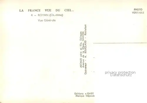 AK / Ansichtskarte Royan_Charente Maritime Vue aerienne Royan Charente Maritime