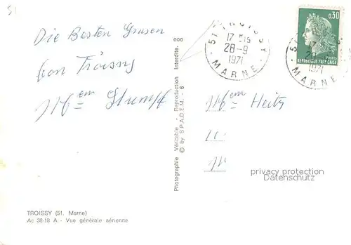 AK / Ansichtskarte Troissy Vue aerienne Troissy