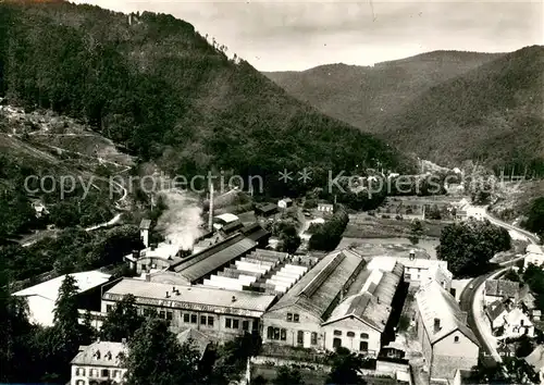 AK / Ansichtskarte Niederbronn les Bains La Fonderie Vallee du Falkenstein au fond les Ruines du Wasenbourg Niederbronn les Bains