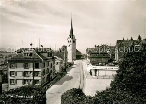 AK / Ansichtskarte Teufen_AR Ortsansicht mit Kirche Teufen_AR