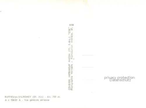 AK / Ansichtskarte Ruffieu_en_Valromey Vue aerienne 