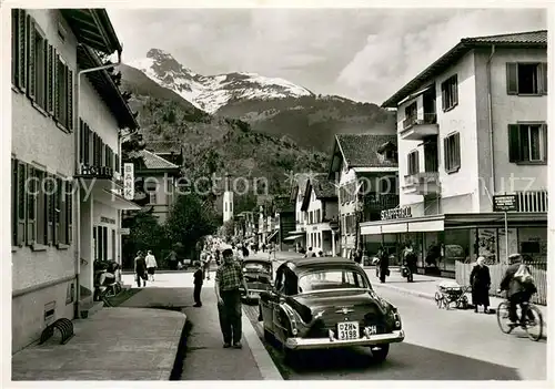 AK / Ansichtskarte Buchs_SG Bahnhofstrasse mit Margelkopf Alpen Buchs_SG
