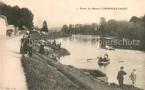 AK / Ansichtskarte Thorigny Lagny Bords de Marne 