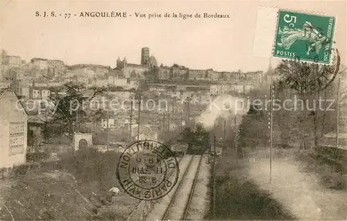 AK / Ansichtskarte Angouleme Vue prise de la ligne de Bordeaux Angouleme