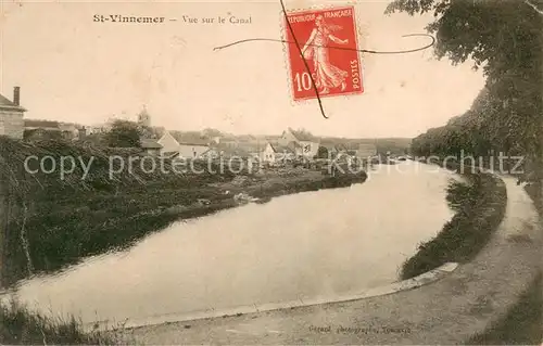 AK / Ansichtskarte Saint_Vinnemer Vue sur le Canal 
