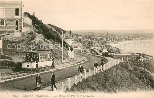 AK / Ansichtskarte Sainte Adresse La Route des Phares et Le Havre Sainte Adresse