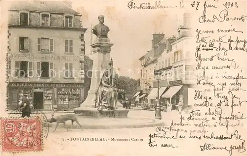 AK / Ansichtskarte Fontainebleau_Seine_et_Marne Monument Carnot Fontainebleau_Seine
