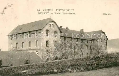 AK / Ansichtskarte Gueret Ecole Notre Dame Gueret