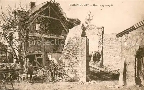 AK / Ansichtskarte Bergnicourt Guerre 1914 18 Bergnicourt