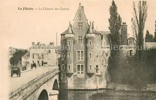 AK / Ansichtskarte La_Fleche Le Chateau des Carmes La_Fleche