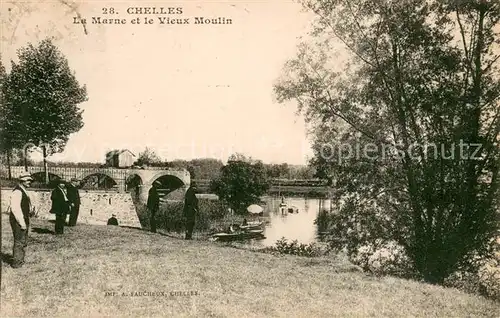 AK / Ansichtskarte Chelles_Seine et Marne La Marne et le Vieux Moulin Chelles_Seine et Marne