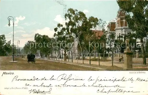 AK / Ansichtskarte Mexico_City Paseo de la Reforma Mexico City