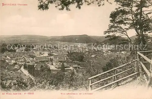 AK / Ansichtskarte Bruyeres_Vosges Vue generale de l Avison Bruyeres Vosges